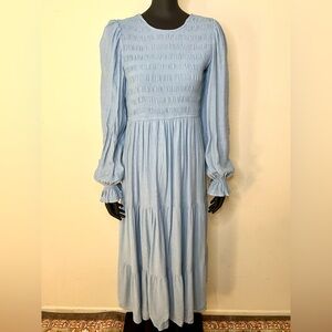 NWOT🌹August Silk Light Blue Long-Sleeve Dress perfect for maternity as well 🌺